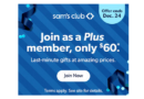 Get $50 off a Sam’s Club Plus Membership! That’s only $60!F2D